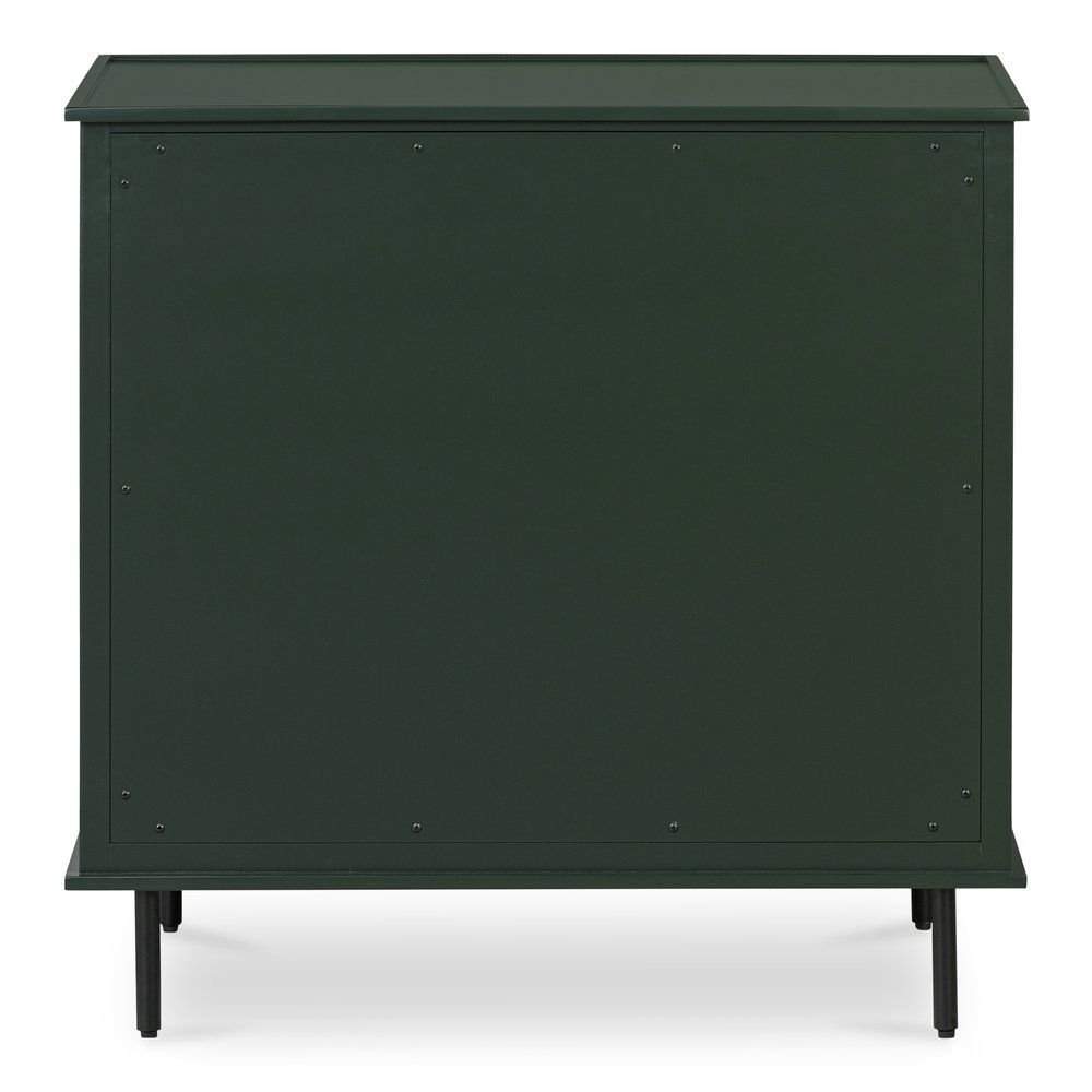 Moes Home - Reagan 3 Drawer Nightstand Deep Green - JU-1007-27 view 4