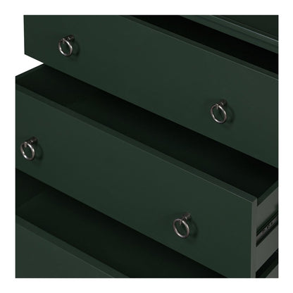 Moes Home - Reagan 3 Drawer Nightstand Deep Green - JU-1007-27 view 7
