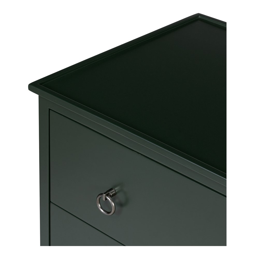 Moes Home - Reagan 3 Drawer Nightstand Deep Green - JU-1007-27 view 8