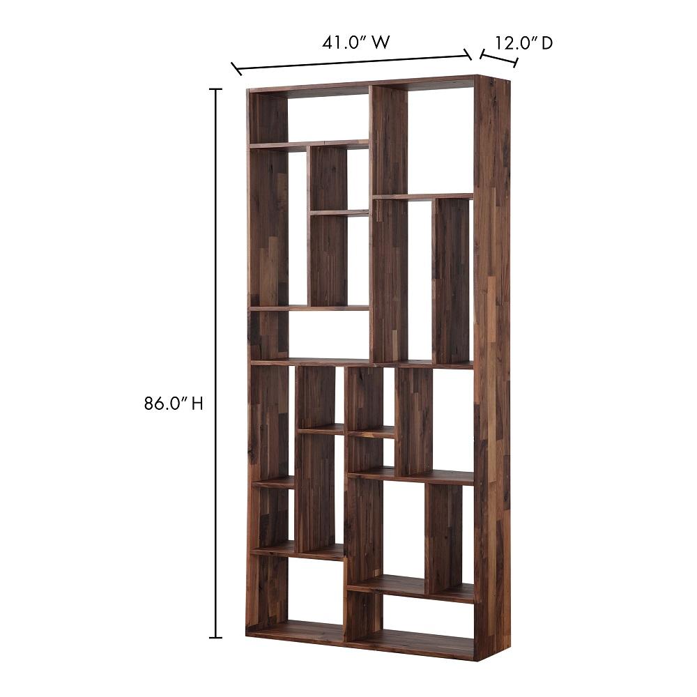 Moes Home - Redemption Shelf Solid in Walnut Large - BC-1025-03 veiw 6