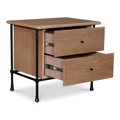 Moes Home - Rene Nightstand Brown - LX-1079-03 view 3