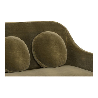 Moes Home - Rialto Sofa Dark Green Faux Mohair - OA-1064-16 view 7