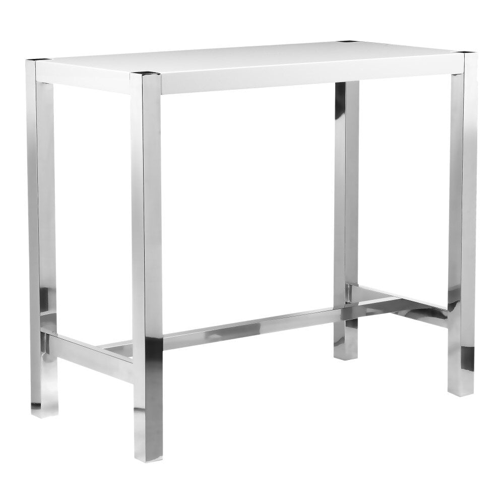Moes Home - Riva Bar Table in White - ER-1080-18-0 veiw 2