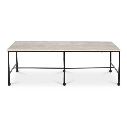 Moes Home - River Coffee Table Botticino Marble - QJ-1022-34-0 view 1
