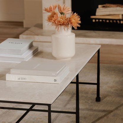 Moes Home - River Coffee Table Botticino Marble - QJ-1022-34-0 view 7