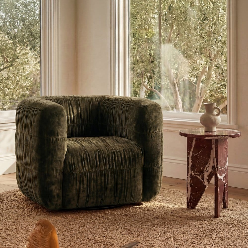 Moes Home - Robson Swivel Chair Dark Green - AZ-1007-27 view 12