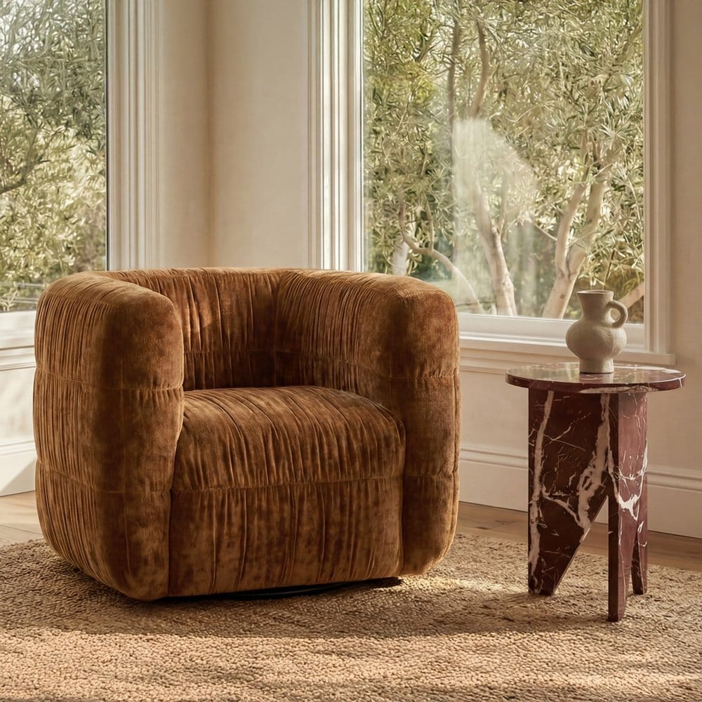 Moes Home - Robson Swivel Chair Toffee - AZ-1007-03 view 12