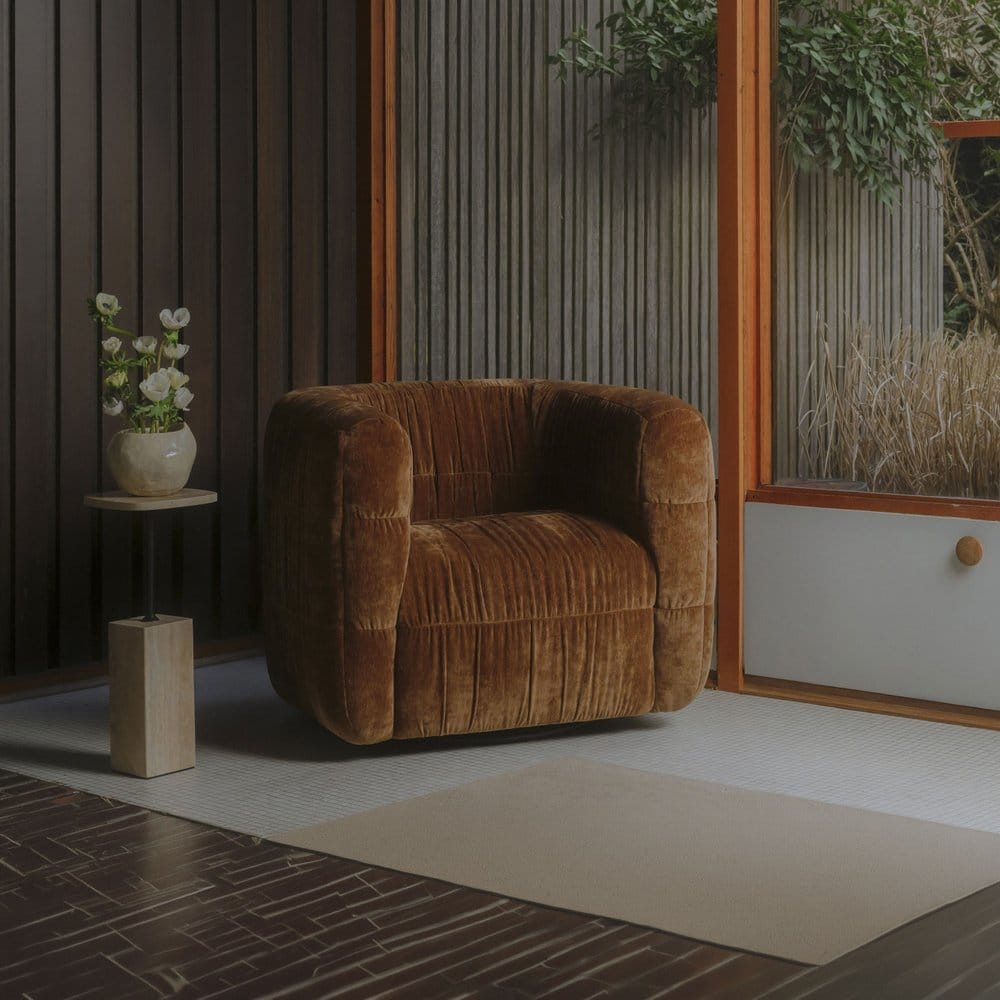 Moes Home - Robson Swivel Chair Toffee - AZ-1007-03 view 13