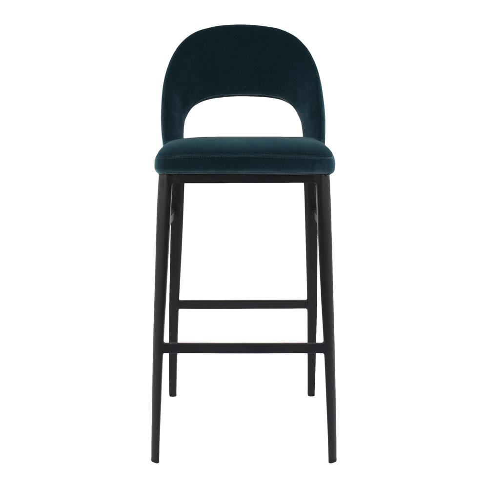Moes Home - Roger Bar Stool in Teal Velvet - EJ-1037-36 veiw 1