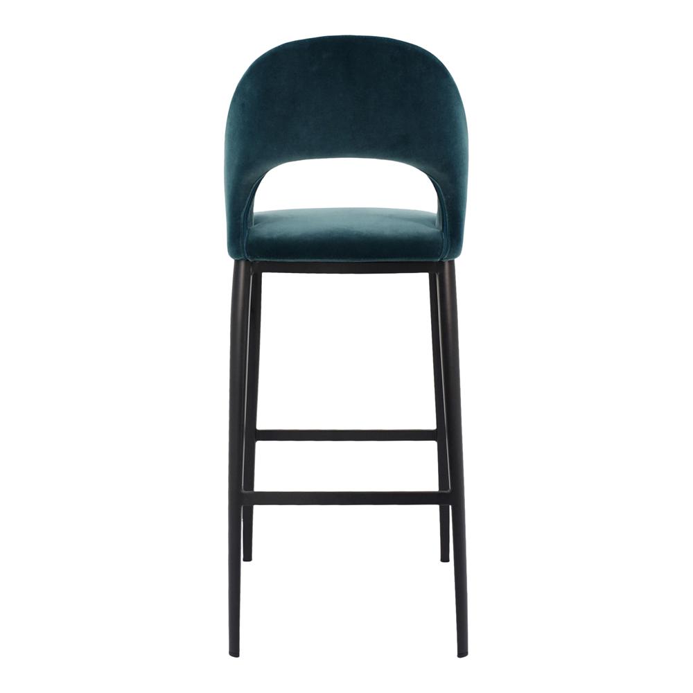 Moes Home - Roger Bar Stool in Teal Velvet - EJ-1037-36 veiw 4