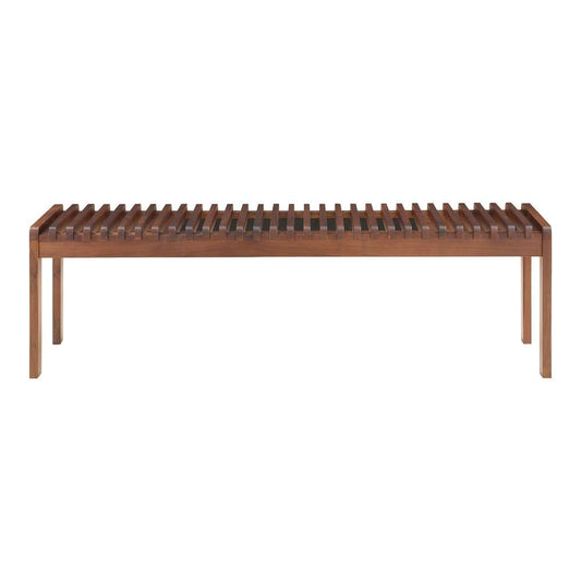 Moes Home - Rohe Walnut Bench Natural - BC-1114-03 veiw 1