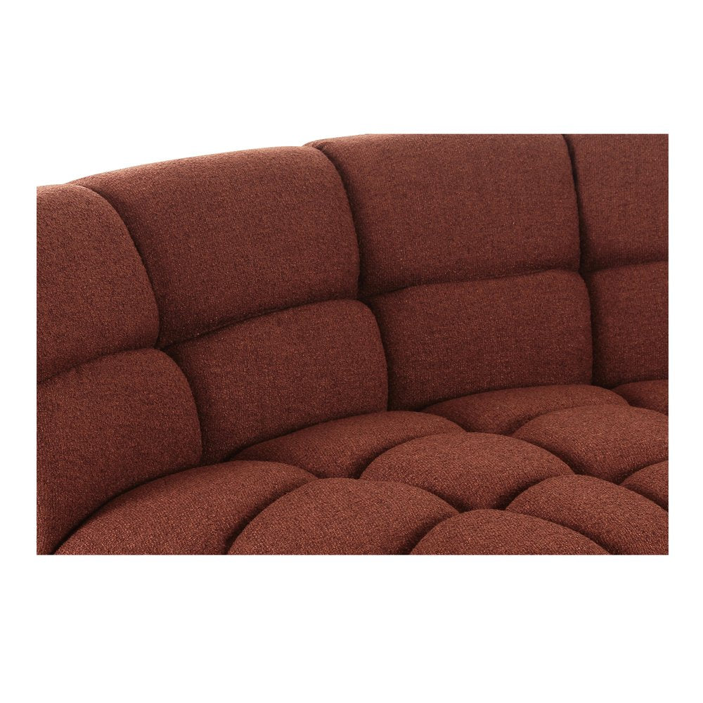 Moes Home - Roman L-Shaped Sectional Rust - OA-1042-12-0 view 8