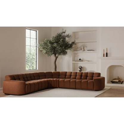 Moes Home - Roman L-Shaped Sectional Rust - OA-1042-12-0 view 12