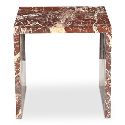 Moes Home - Rosa Accent Table Rosso Levanto Marble - GZ-1181-06-0 view 2
