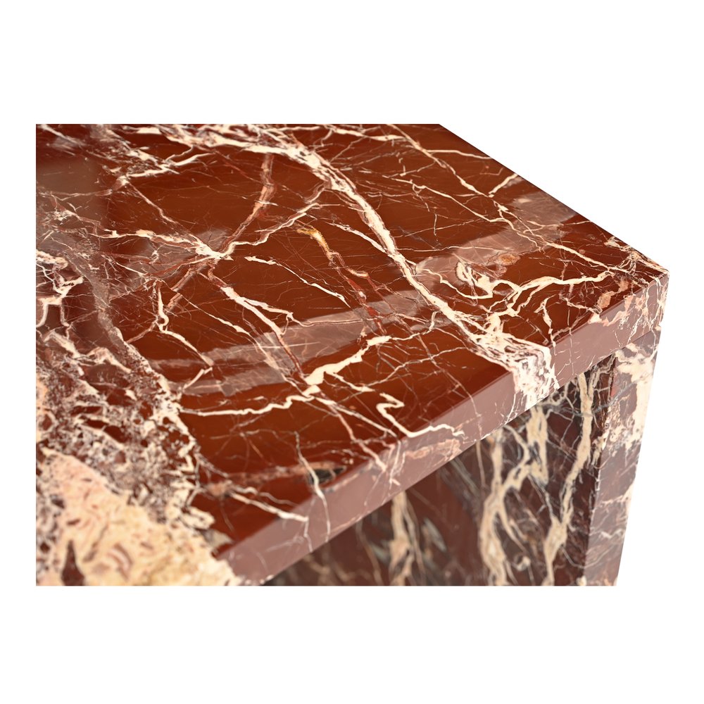 Moes Home - Rosa Accent Table Rosso Levanto Marble - GZ-1181-06-0 view 6