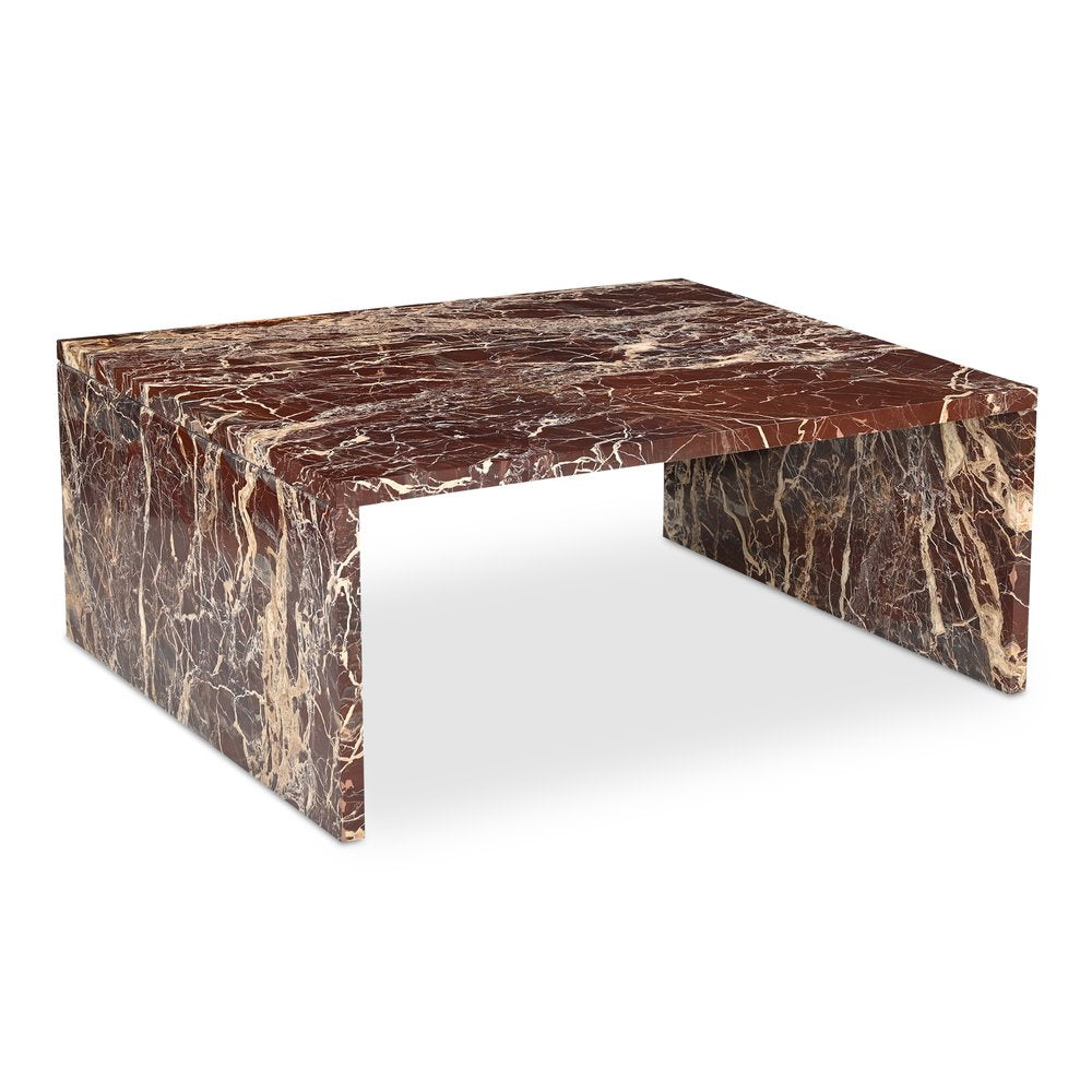 Moes Home - Rosa Coffee Table Rosso Levanto Marble - GZ-1182-06-0 view 3