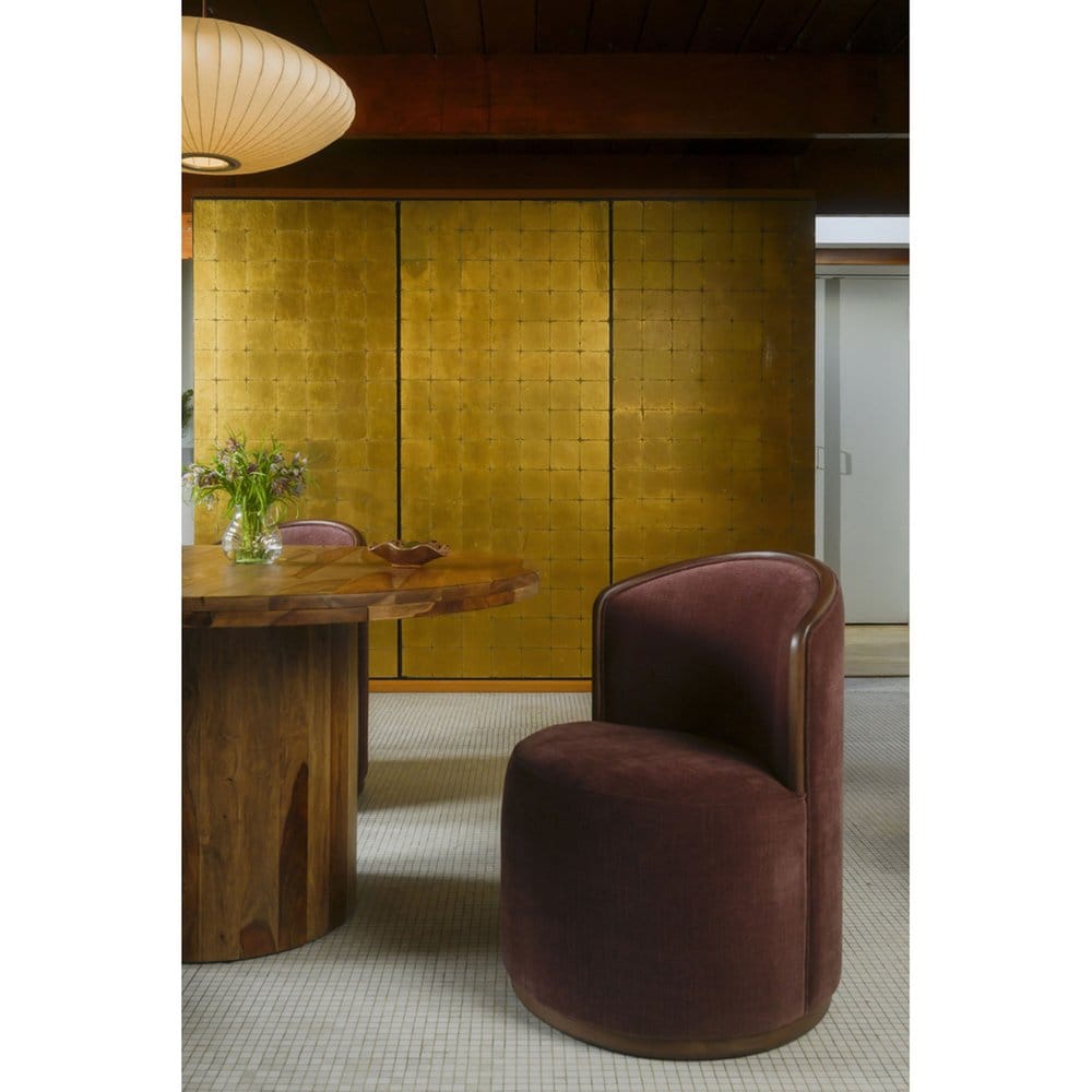 Moes Home - Rossi Swivel Dining Chair Berry - EF-1011-38 view 8