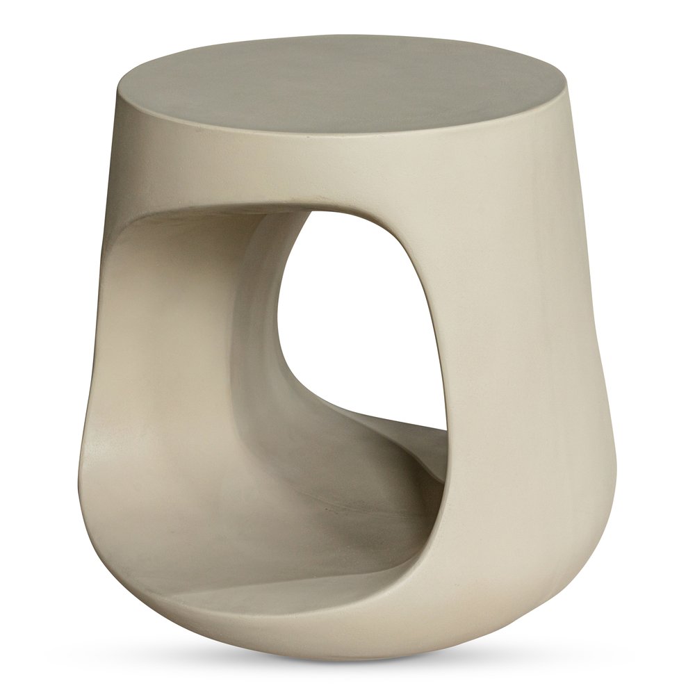 Moes Home - Rothko Outdoor Stool Cream - BQ-1055-05 view 3