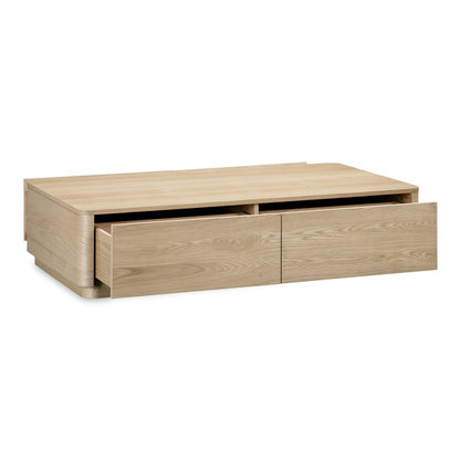Moes Home - Round Off Coffee Table Natural Oak - YR-1007-24 view 5