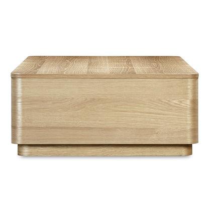 Moes Home - Round Off Coffee Table Natural Oak - YR-1007-24 view 6