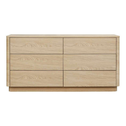 Moes Home - Round Off Dresser in Light Oak - YR-1003-21 veiw 2
