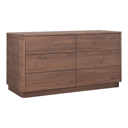 Moes Home - Round Off Dresser Walnut Brown - YR-1003-03 view 3