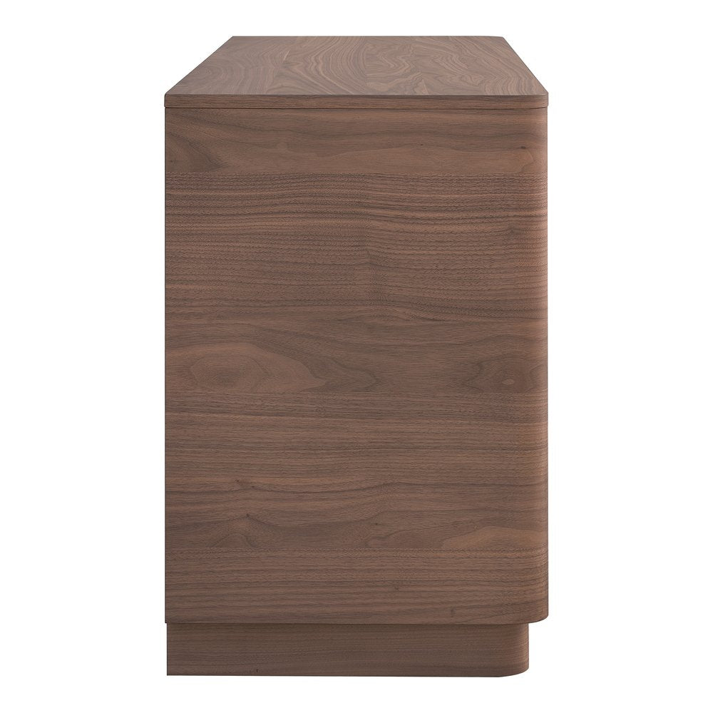 Moes Home - Round Off Dresser Walnut Brown - YR-1003-03 view 5