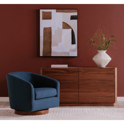 Moes Home - Round Off Dresser Walnut Brown - YR-1003-03 view 8