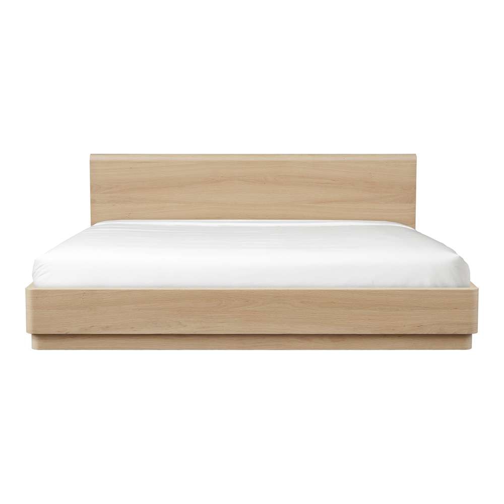 Moes Home  -  Round Off King Bed in Light Oak  - YR-1006-21-0 veiw 1