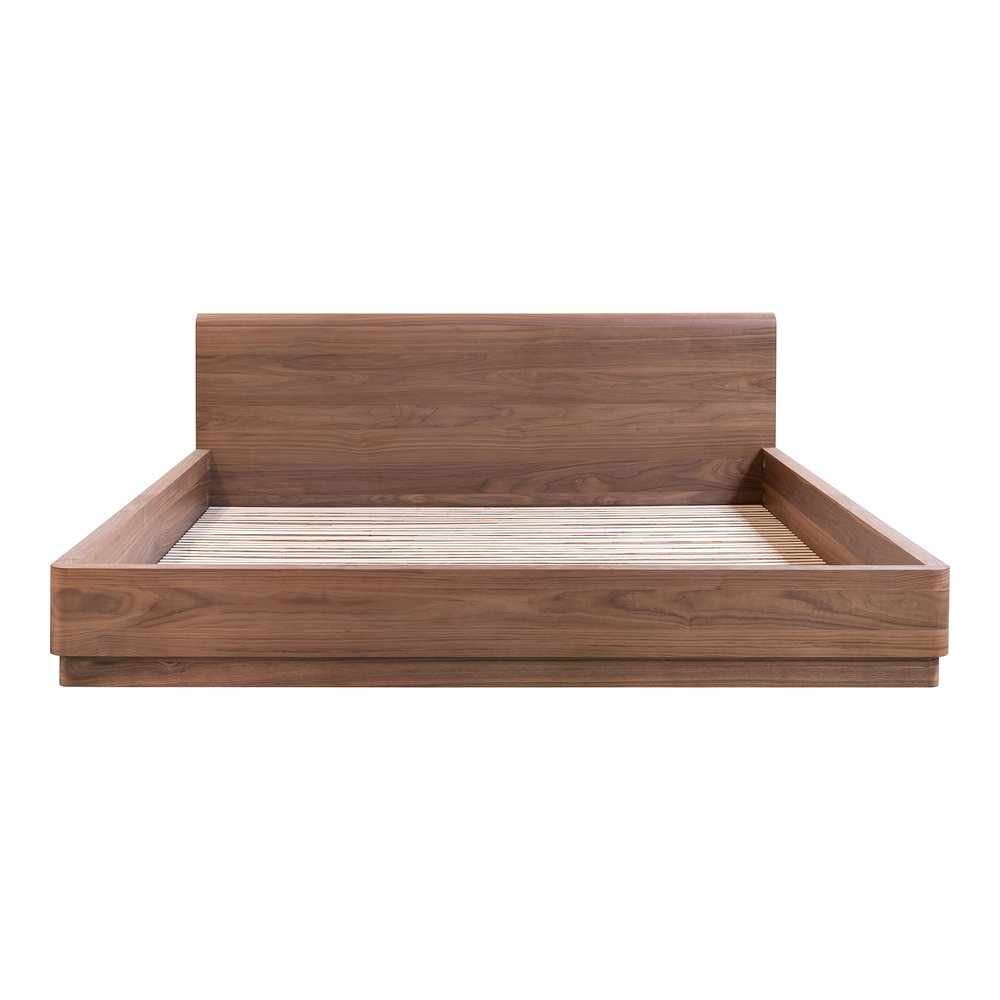 Moes Home - Round Off King Bed Walnut Brown - YR-1006-03-0 view 3