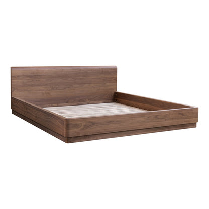 Moes Home - Round Off King Bed Walnut Brown - YR-1006-03-0 view 5