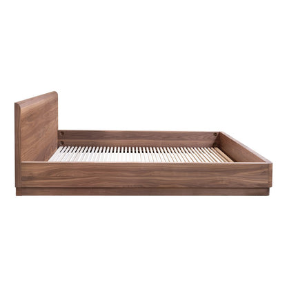 Moes Home - Round Off King Bed Walnut Brown - YR-1006-03-0 view 6