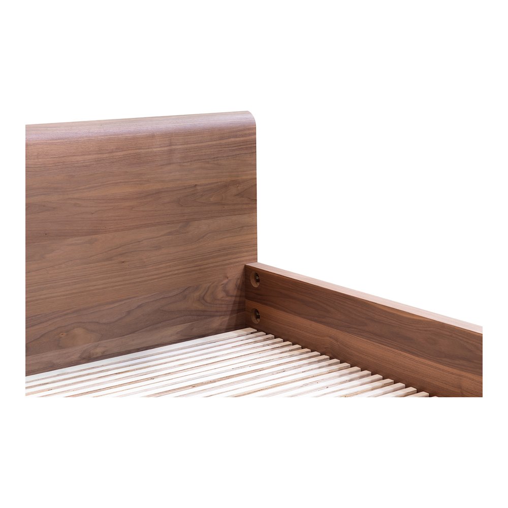 Moes Home - Round Off King Bed Walnut Brown - YR-1006-03-0 view 8