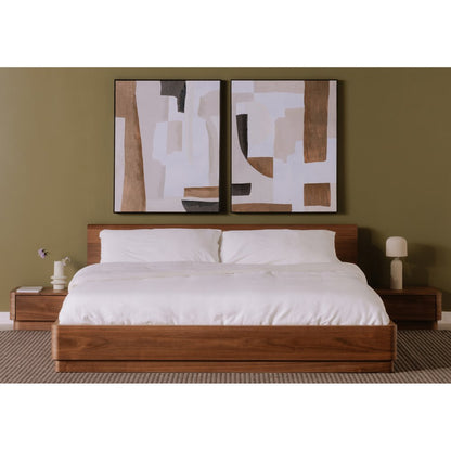 Moes Home - Round Off King Bed Walnut Brown - YR-1006-03-0 view 12