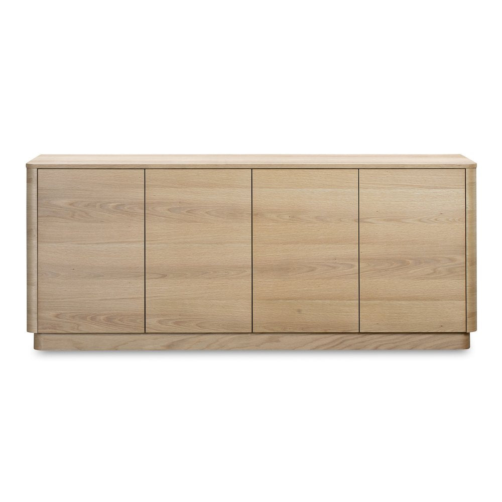 Moes Home - Round Off Sideboard Natural Oak - YR-1008-24 view 1