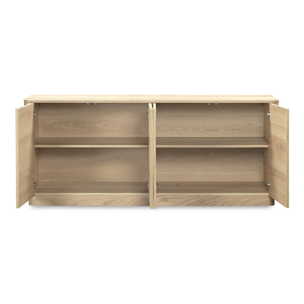 Moes Home - Round Off Sideboard Natural Oak - YR-1008-24 view 3