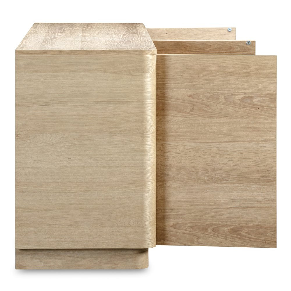 Moes Home - Round Off Sideboard Natural Oak - YR-1008-24 view 7