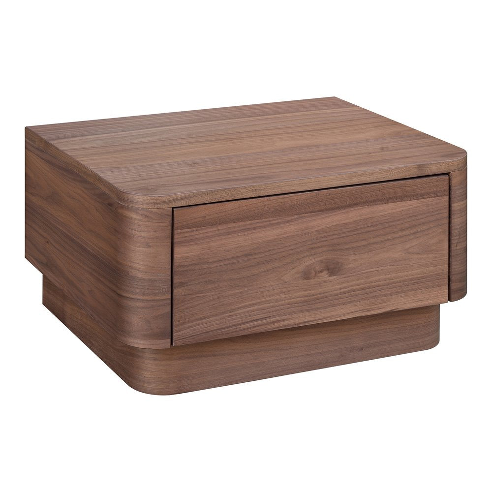 Moes Home - Round Off Small Nightstand Walnut - YR-1001-03 view 3