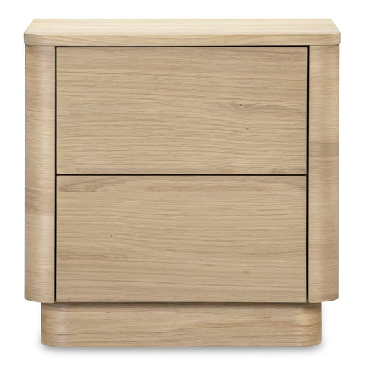 Moes Home - Round Off Tall Nightstand Natural Oak - YR-1013-24 view 1