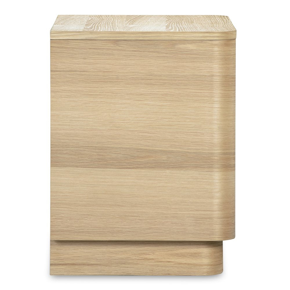 Moes Home - Round Off Tall Nightstand Natural Oak - YR-1013-24 view 7
