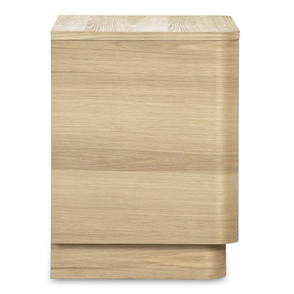 Moes Home - Round Off Tall Nightstand Natural Oak - YR-1013-24 view 7