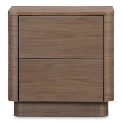 Moes Home - Round Off Tall Nightstand Walnut Brown - YR-1013-03 view 1