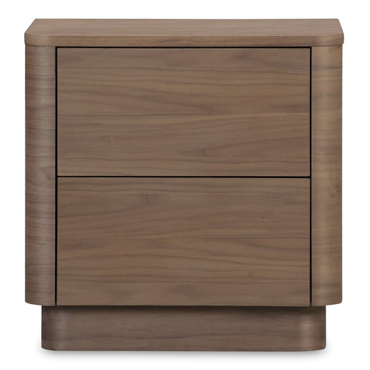 Moes Home - Round Off Tall Nightstand Walnut Brown - YR-1013-03 view 2