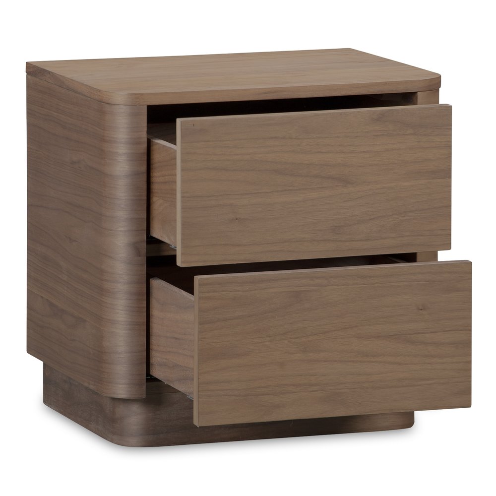Moes Home - Round Off Tall Nightstand Walnut Brown - YR-1013-03 view 5