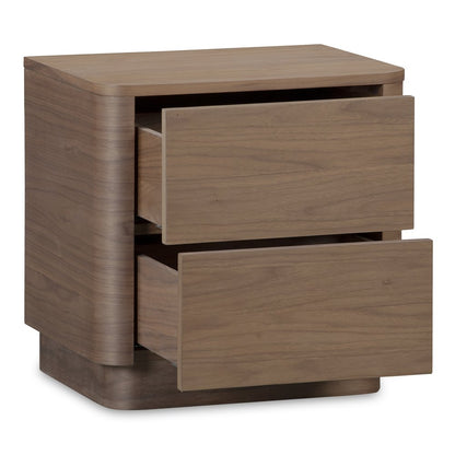 Moes Home - Round Off Tall Nightstand Walnut Brown - YR-1013-03 view 5