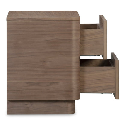 Moes Home - Round Off Tall Nightstand Walnut Brown - YR-1013-03 view 6