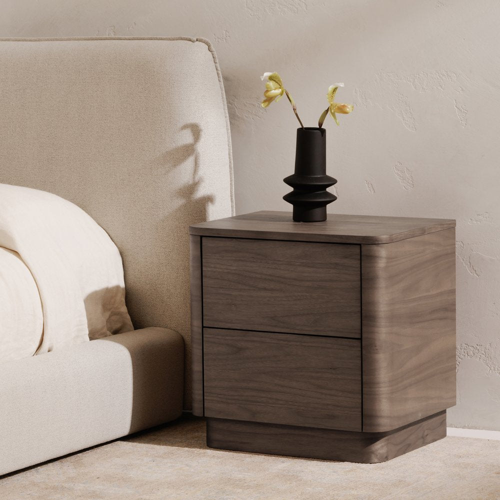 Moes Home - Round Off Tall Nightstand Walnut Brown - YR-1013-03 view 10