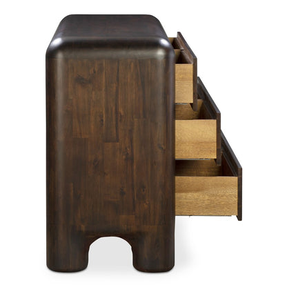 Moes Home - Rowan 6 Drawer Dresser Dark Brown - YR-1015-20 view 7
