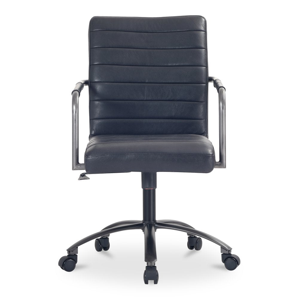 Moes Home - Roy Office Chair Black Leather - PK-1116-02 view 1