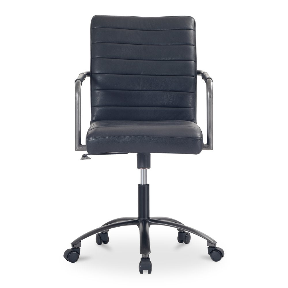 Moes Home - Roy Office Chair Black Leather - PK-1116-02 view 2